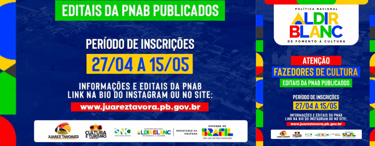 Editais PNAB 2026 Publicados