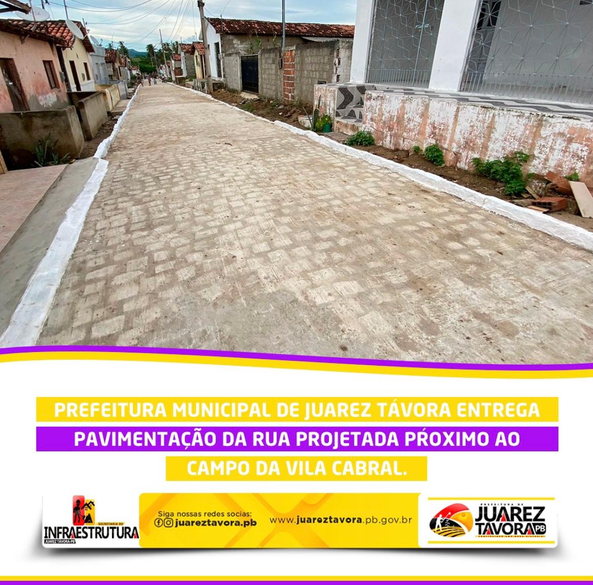 Prefeitura entrega pavimentação da Rua Projetada na Vila Cabral
