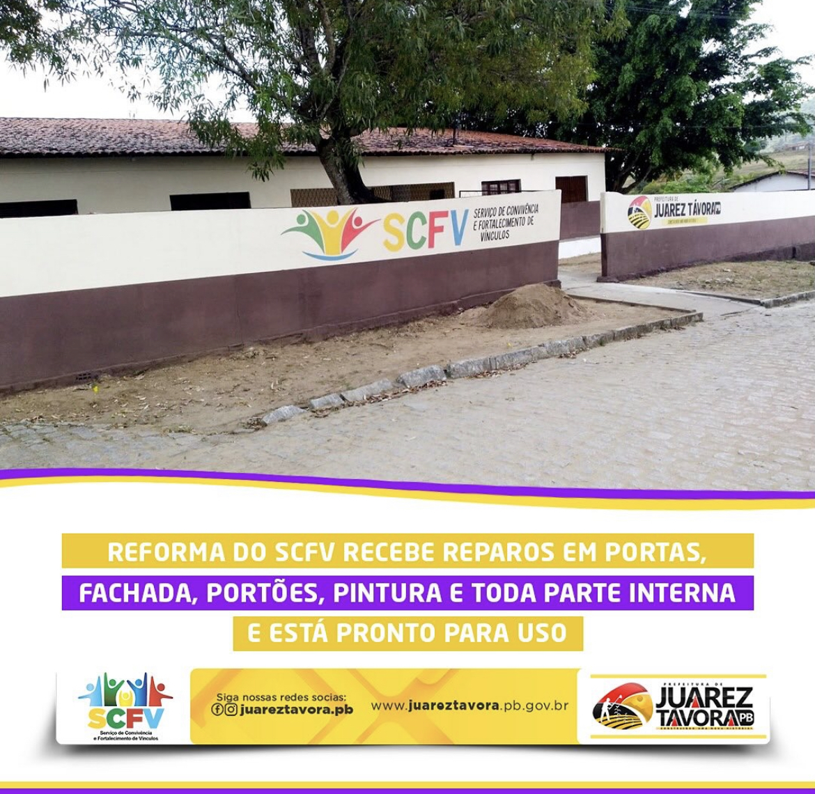 A Prefeitura de Juarez Távora entrega prédio reformado do SCFV 