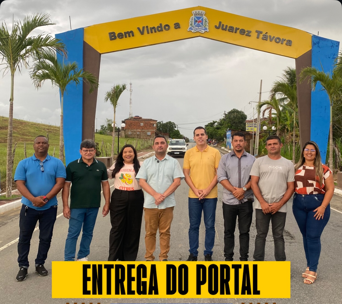 Prefeitura de Juarez Távora entrega Portal de entrada da cidade